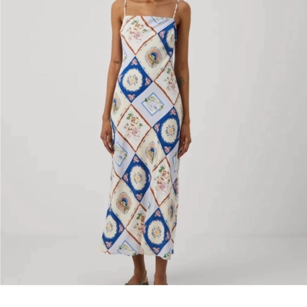 Abercrombie Satin Midi Dress